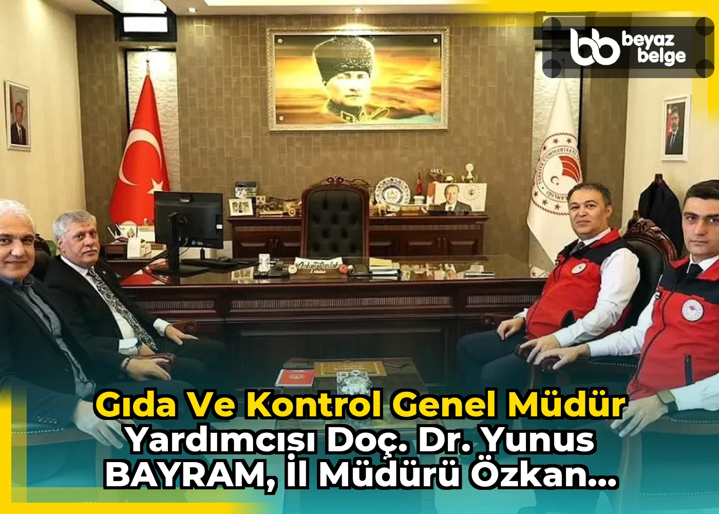 Gıda ve Kontrol Genel Müdür Yardımcısı Doç. Dr. Yunus BAYRAM, İl Müdürü Özkan PARLAK'ı Ziyaret Etti