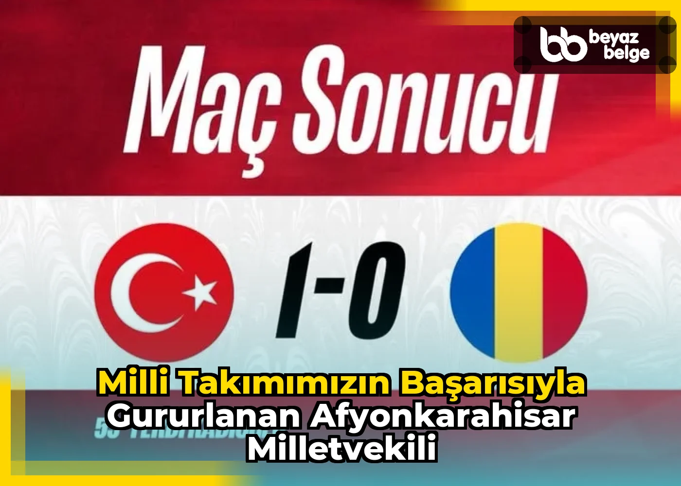 Milli Takımımızın Başarısıyla Gururlanan Afyonkarahisar Milletvekili