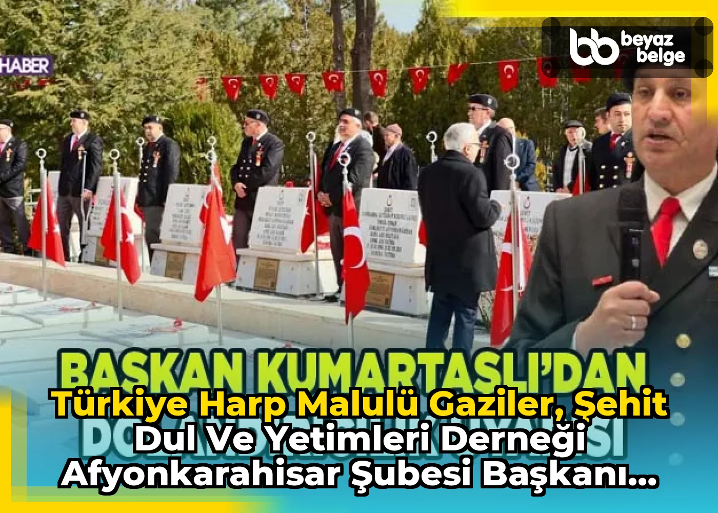 Türkiye Harp Malulü Gaziler, Şehit Dul ve Yetimleri Derneği Afyonkarahisar Şubesi Başkanı İsmail Kumartaşlı'dan Sahte Bağış Uyarısı