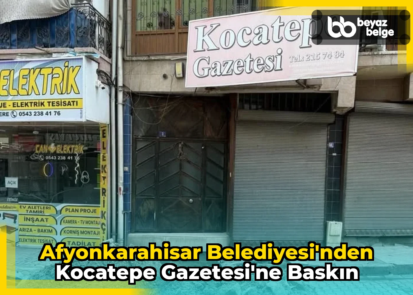 Afyonkarahisar Belediyesi'nden Kocatepe Gazetesi'ne Baskın