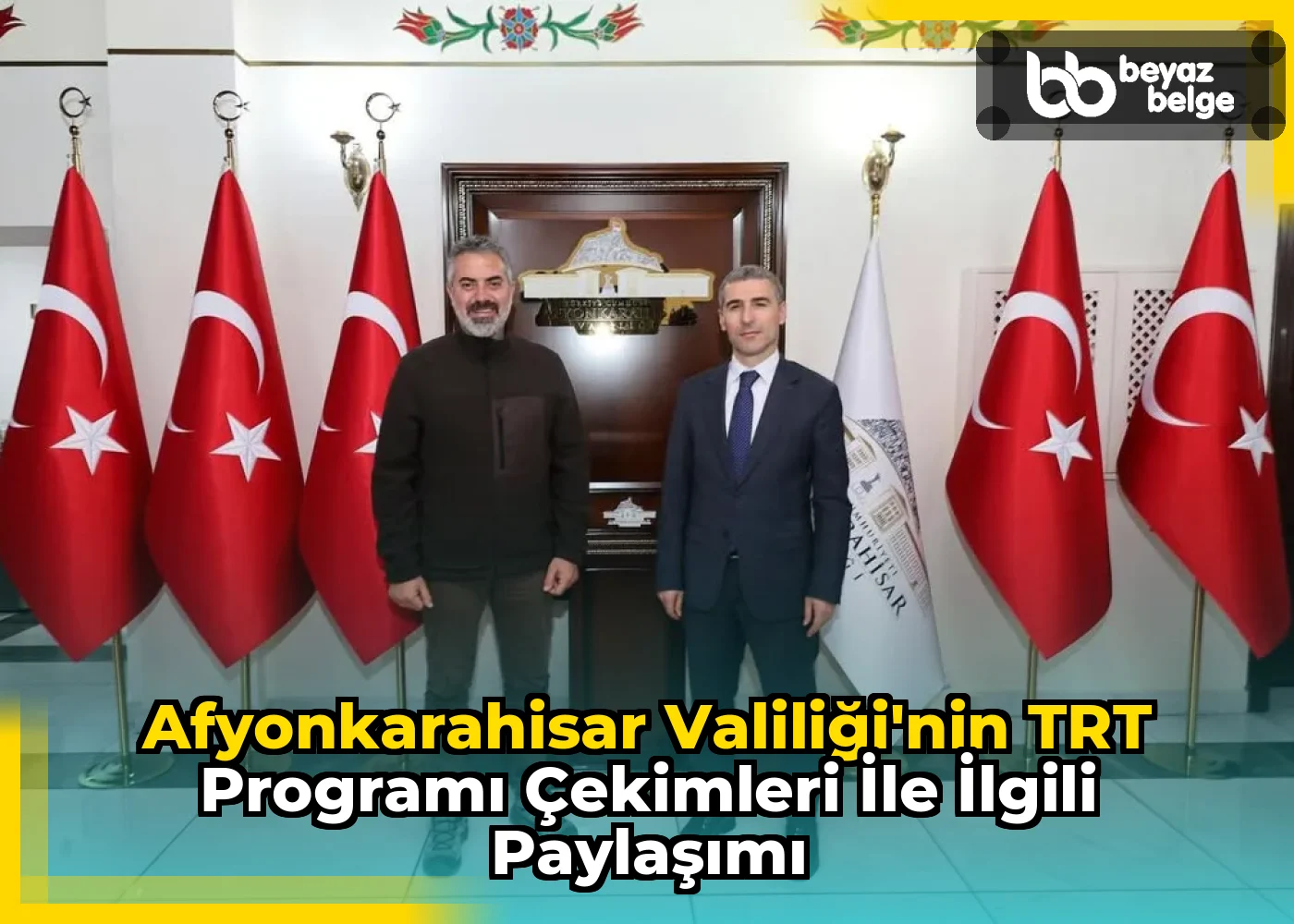 Afyonkarahisar Valiliği'nin TRT Programı Çekimleri İle İlgili Paylaşımı