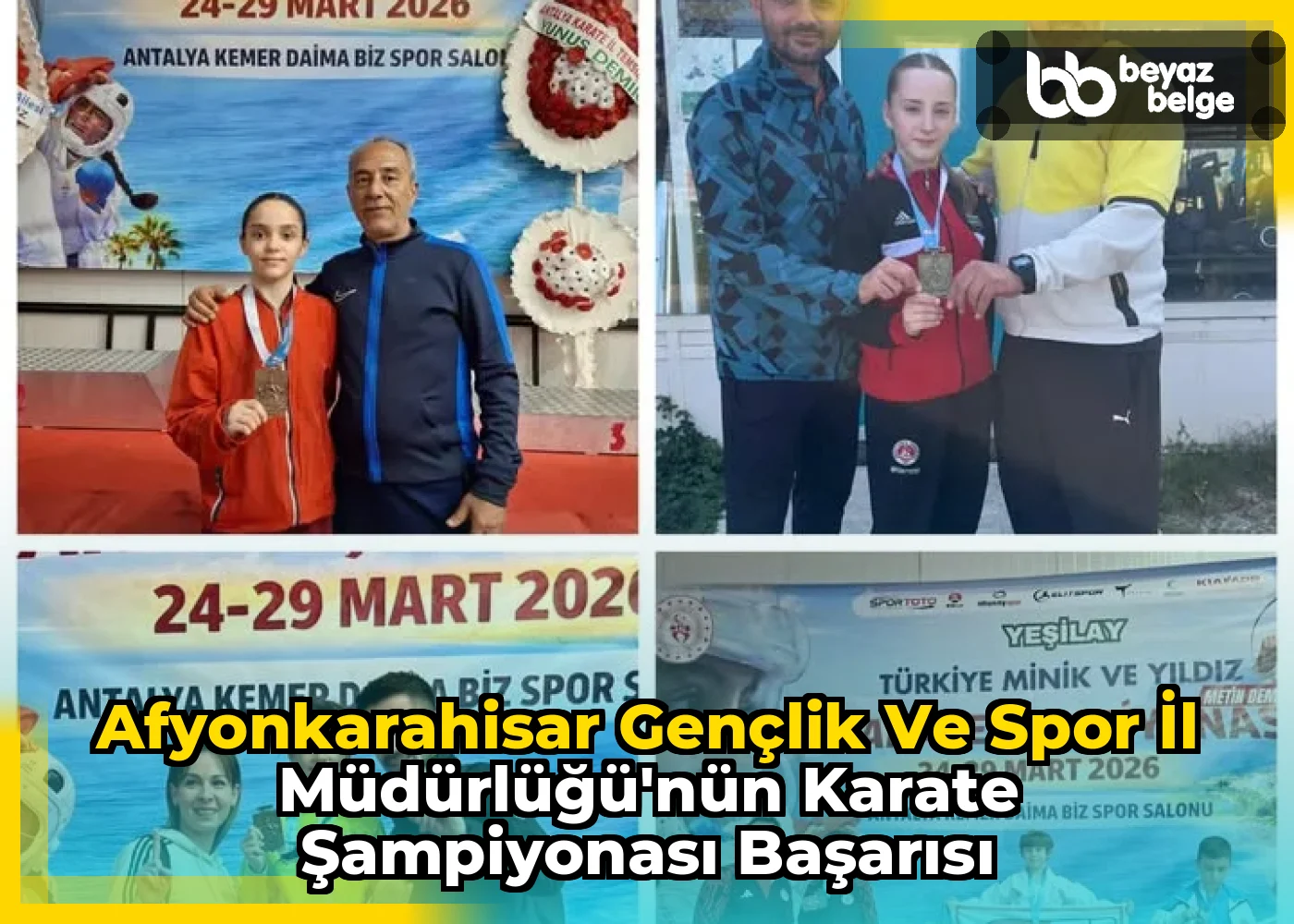 Afyonkarahisar Gençlik ve Spor İl Müdürlüğü'nün Karate Şampiyonası Başarısı