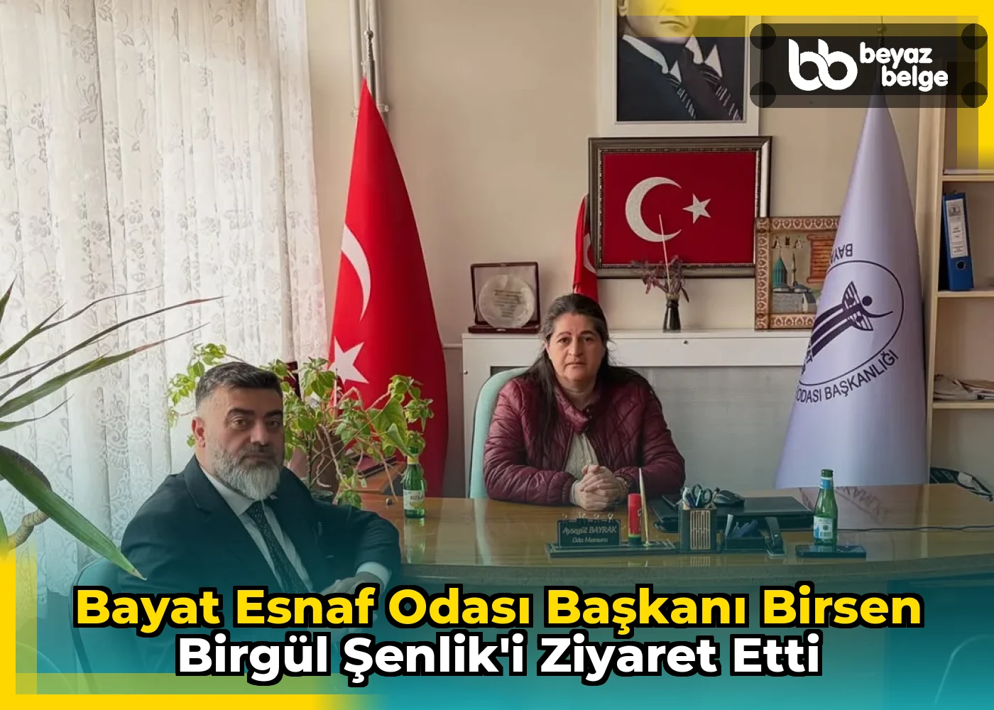 Bayat Esnaf Odası Başkanı Birsen Birgül Şenlik'i Ziyaret Etti