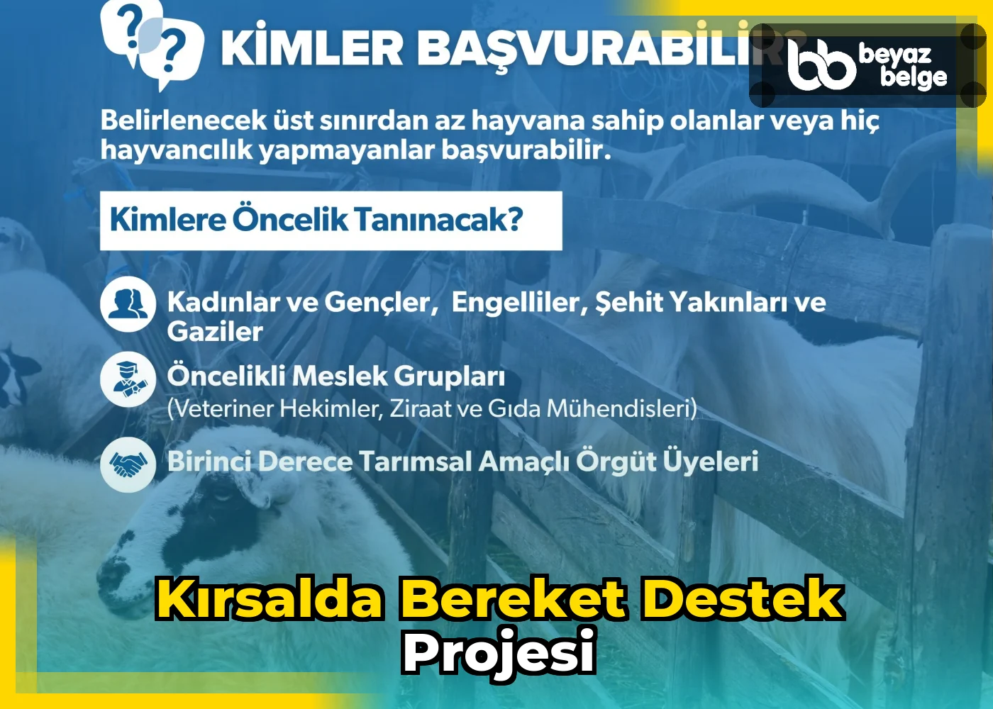 Kırsalda Bereket Destek Projesi
