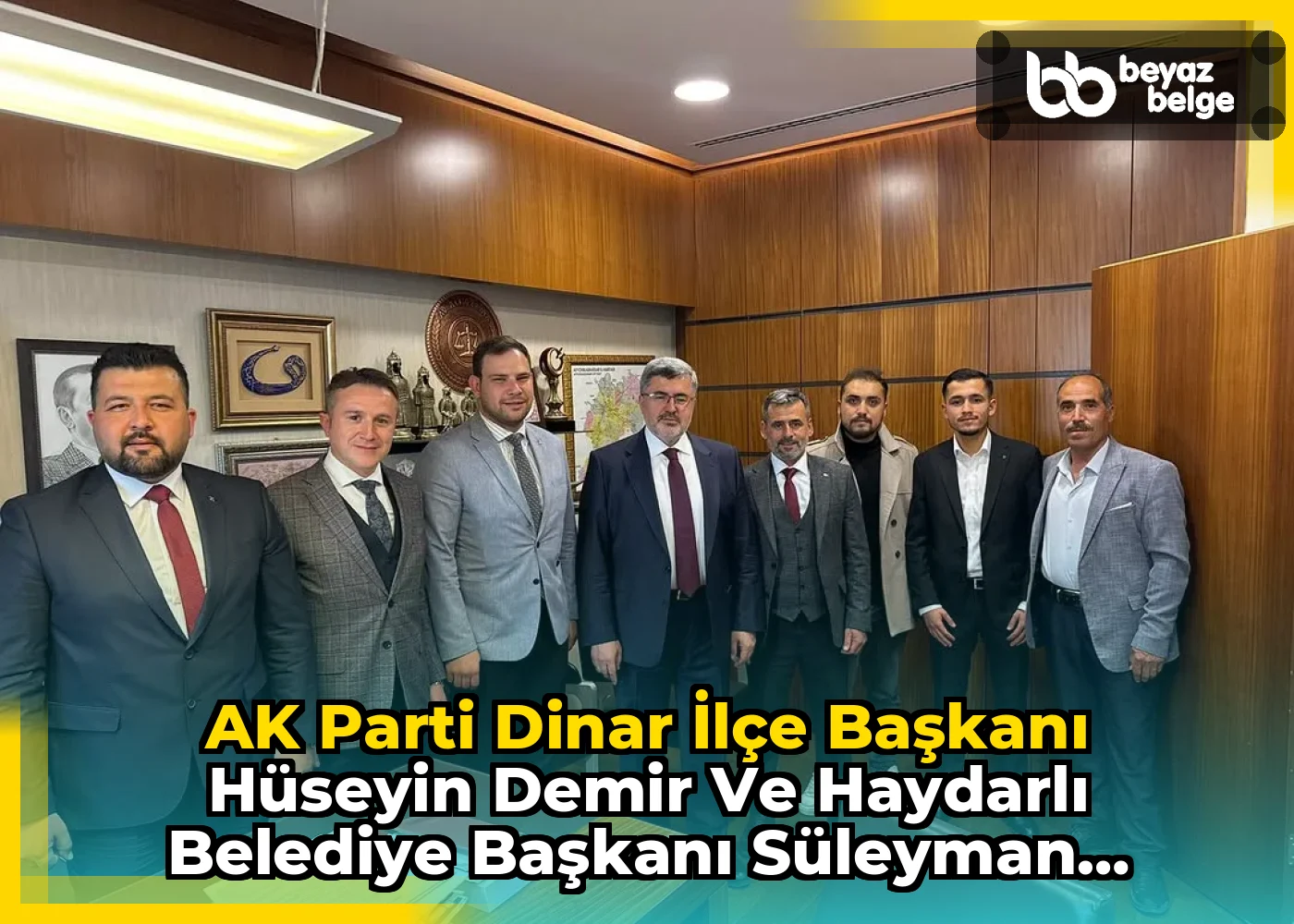 AK Parti Dinar İlçe Başkanı Hüseyin Demir ve Haydarlı Belediye Başkanı Süleyman Çetinkaya Gazi Meclisinde Misafir Edildi