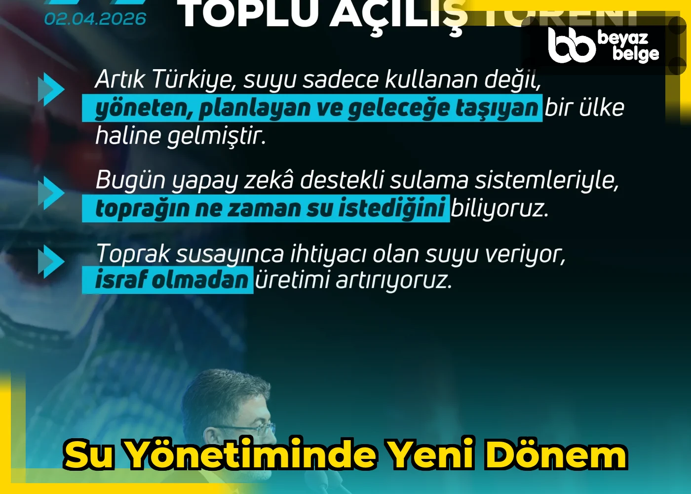 Su Yönetiminde Yeni Dönem
