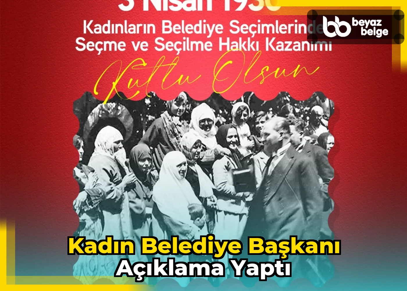 Kadın Belediye Başkanı Açıklama Yaptı