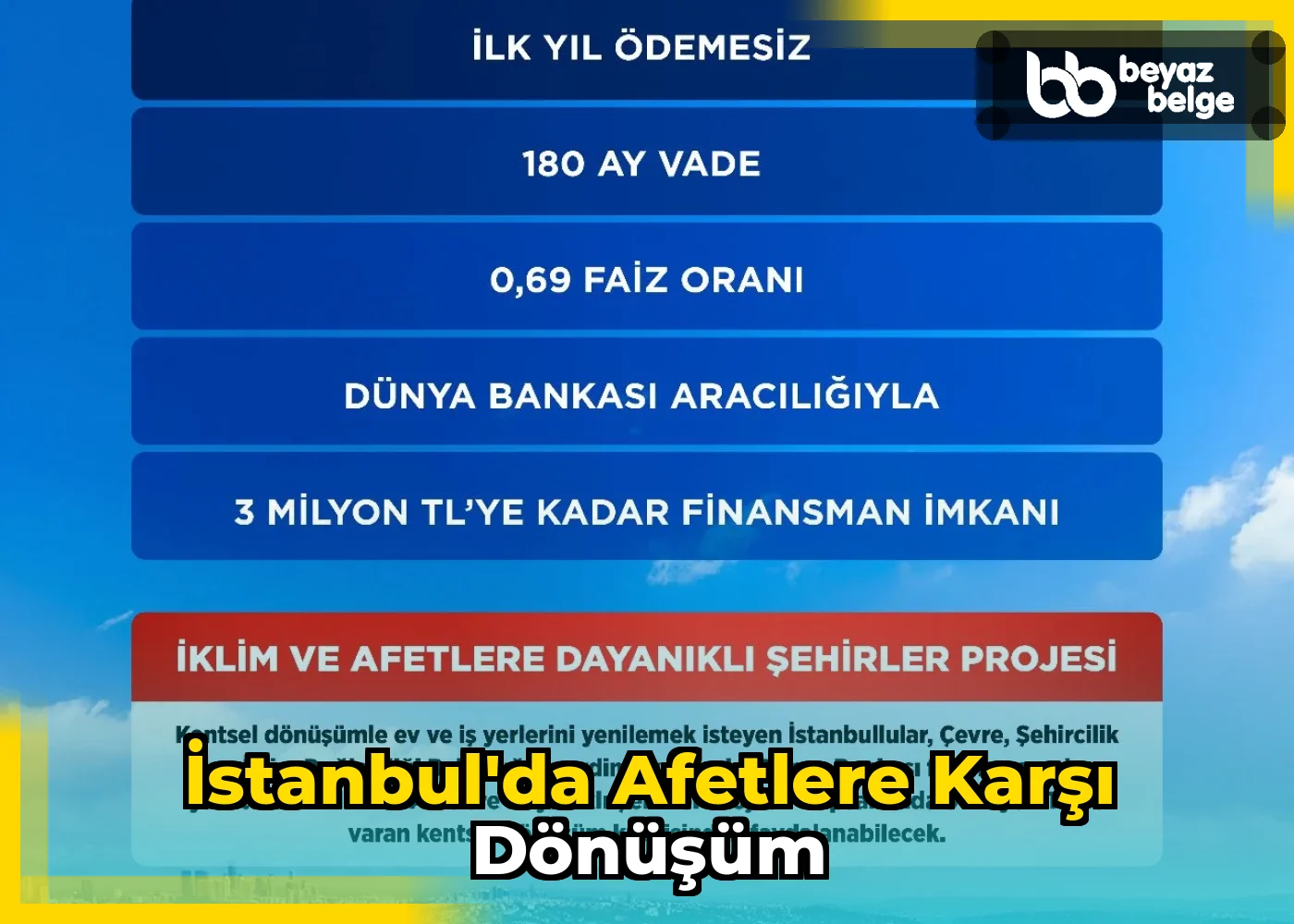 İstanbul'da Afetlere Karşı Dönüşüm