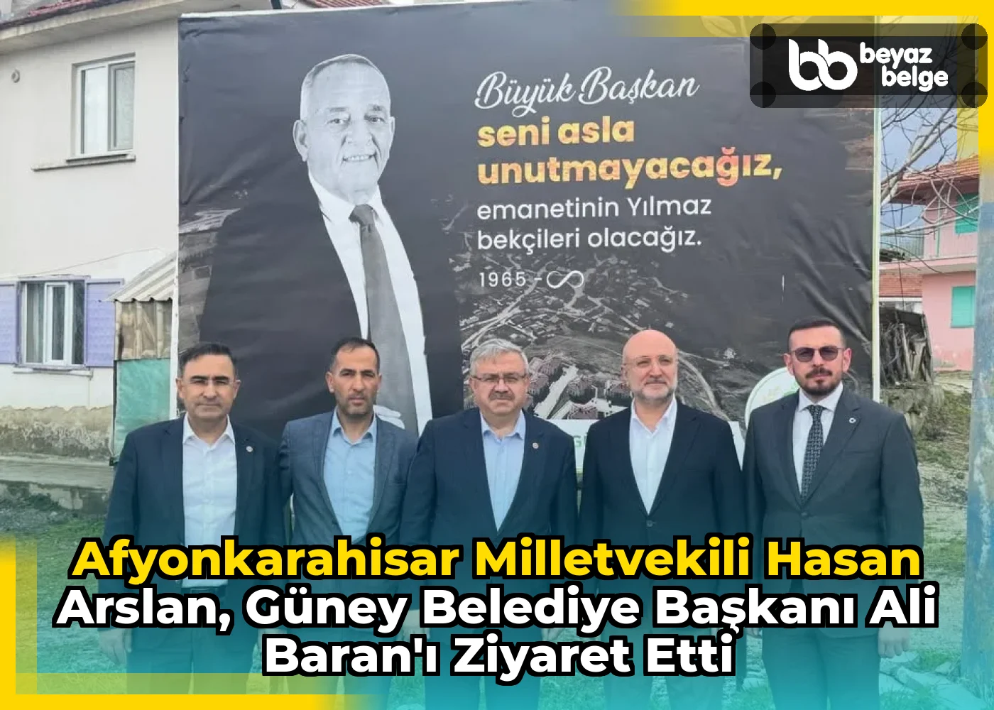 Afyonkarahisar Milletvekili Hasan Arslan, Güney Belediye Başkanı Ali Baran'ı Ziyaret Etti