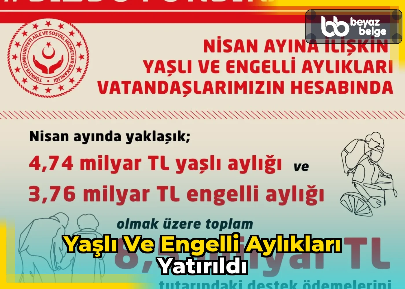Yaşlı ve Engelli Aylıkları Yatırıldı