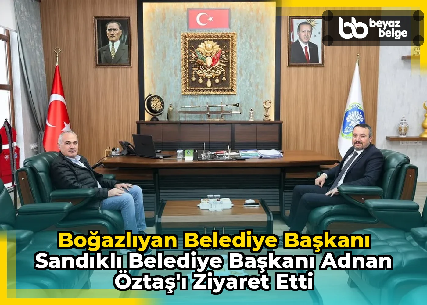 Boğazlıyan Belediye Başkanı Sandıklı Belediye Başkanı Adnan Öztaş'ı Ziyaret Etti