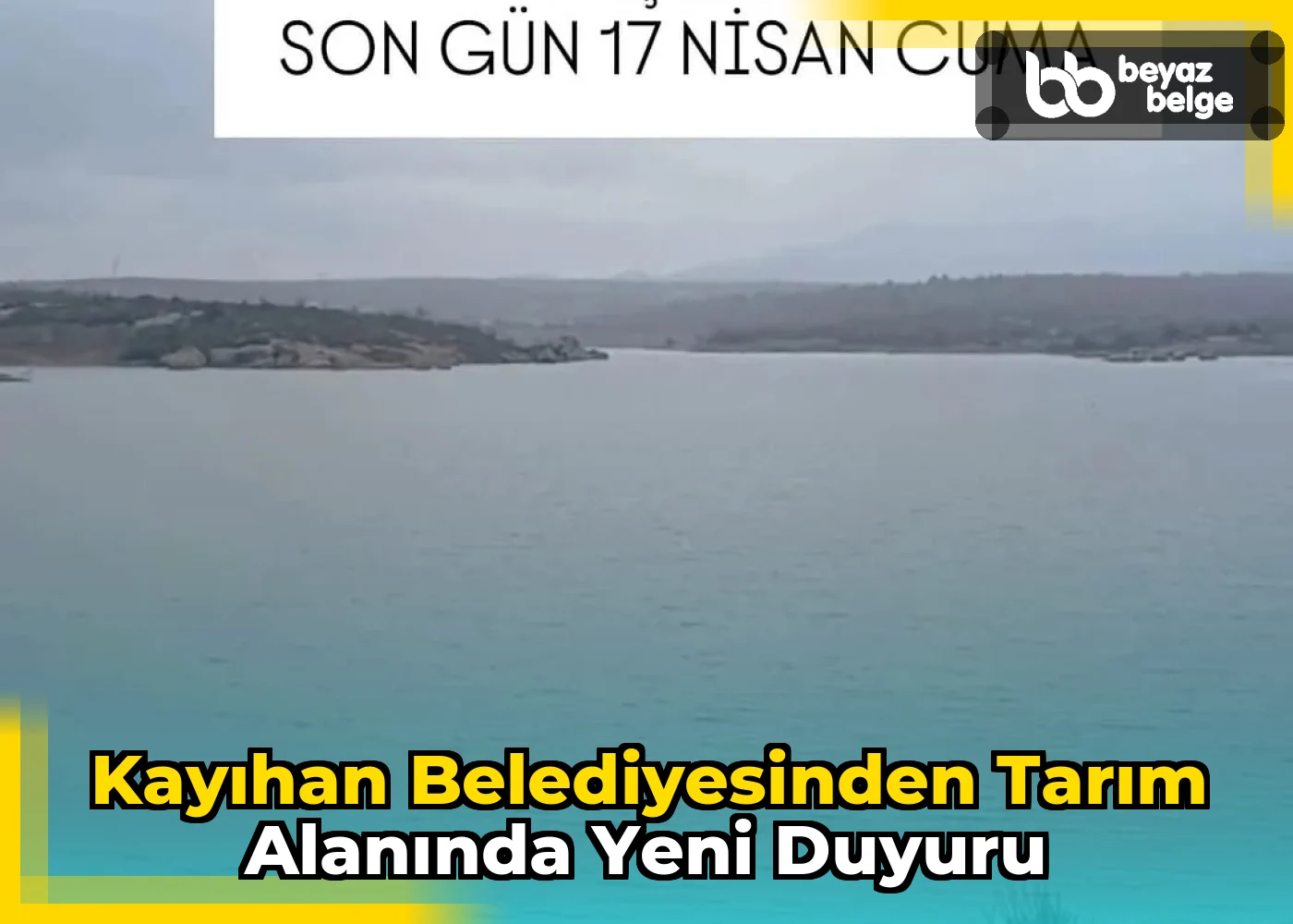 Kayıhan Belediyesinden Tarım Alanında Yeni Duyuru