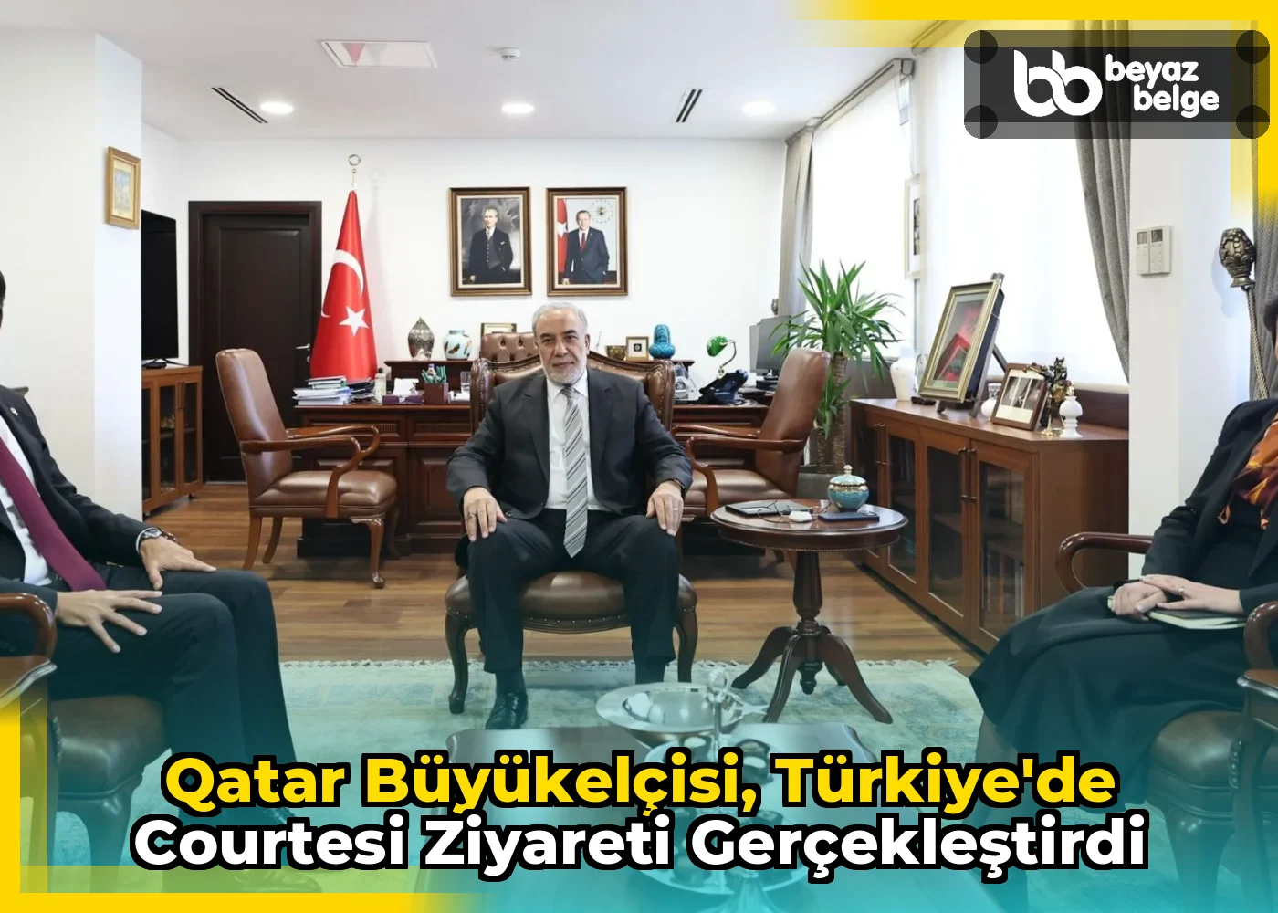 Qatar Büyükelçisi, Türkiye'de Courtesi Ziyareti Gerçekleştirdi
