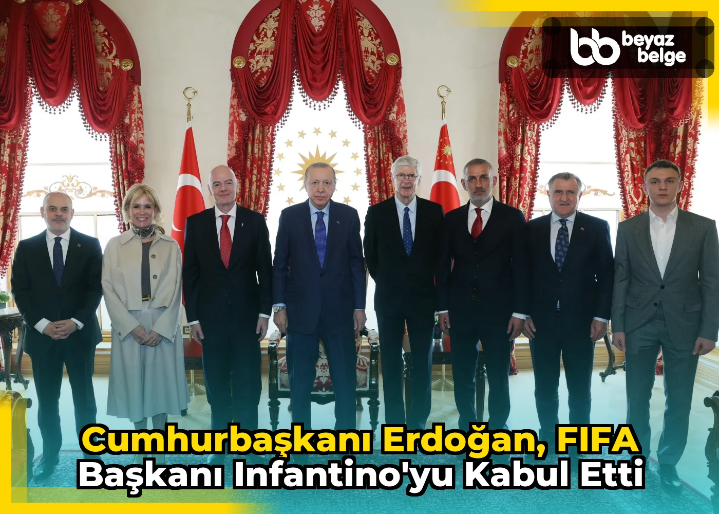 Cumhurbaşkanı Erdoğan, FIFA Başkanı Infantino'yu kabul etti