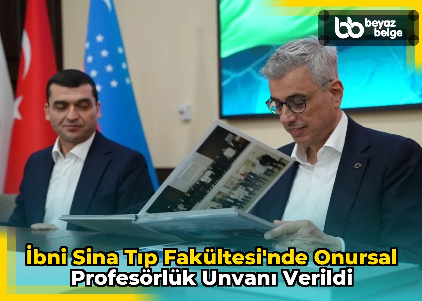 İbni Sina Tıp Fakültesi'nde onursal profesörlük unvanı verildi