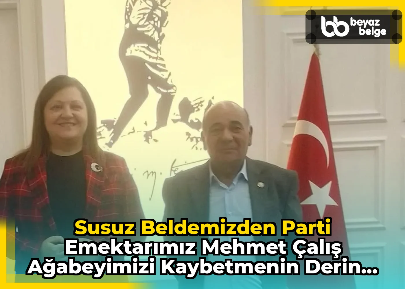 Susuz Beldemizden parti emektarımız Mehmet Çalış ağabeyimizi kaybetmenin derin üzüntüsünü yaşıyoruz....