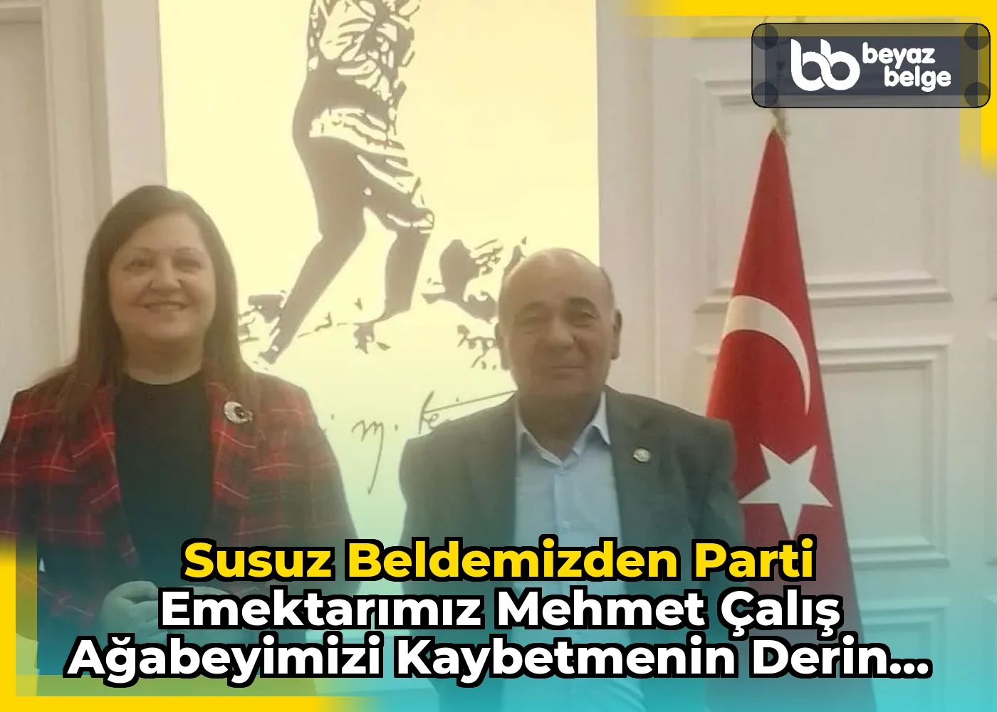 Susuz Beldemizden parti emektarımız Mehmet Çalış ağabeyimizi kaybetmenin derin üzüntüsünü yaşıyoruz....