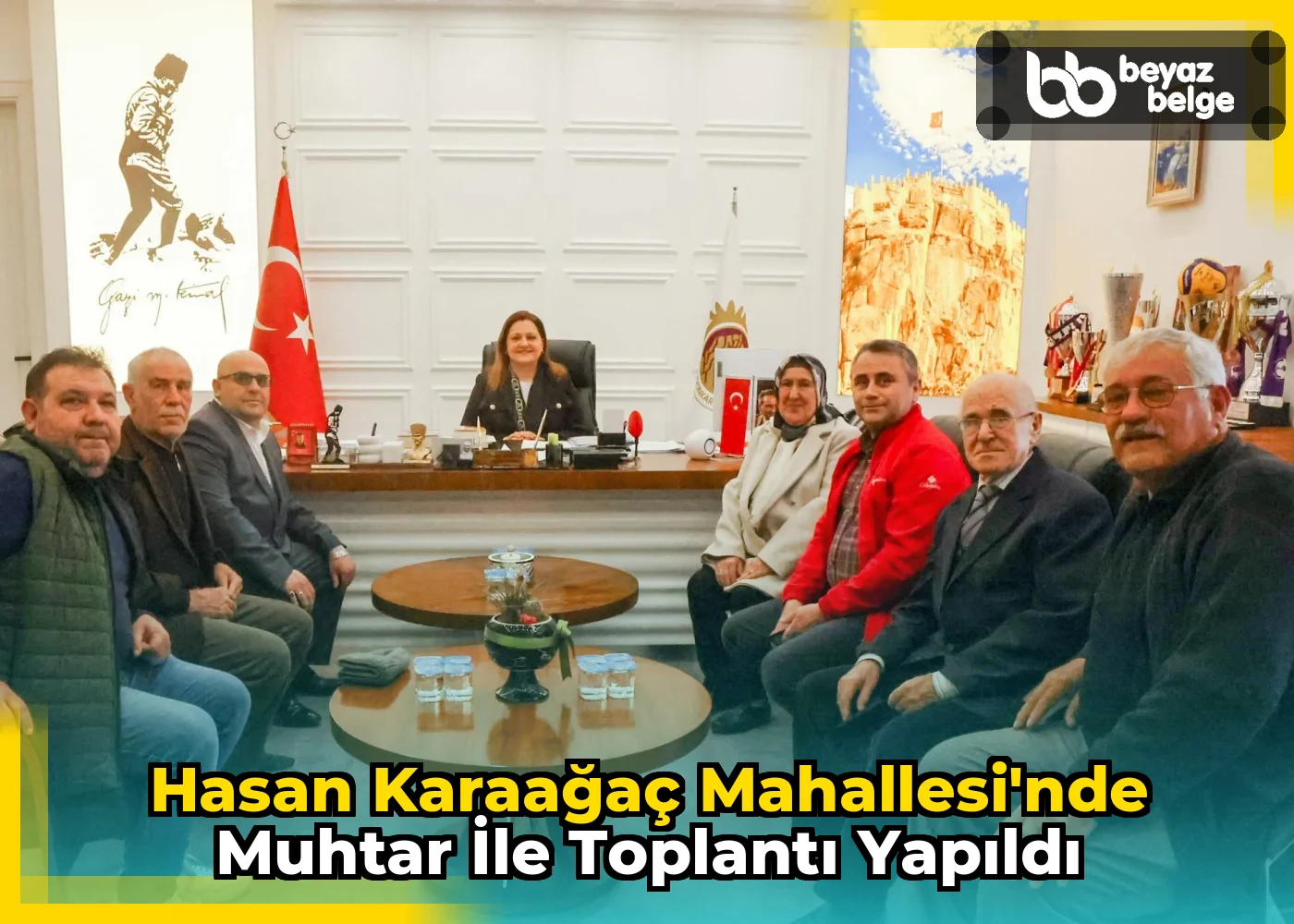 Hasan Karaağaç Mahallesi'nde Muhtar ile Toplantı Yapıldı