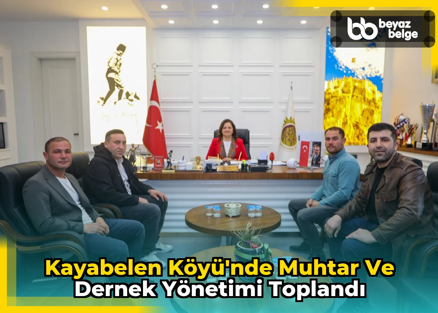 Kayabelen Köyü'nde Muhtar ve Dernek Yönetimi Toplandı