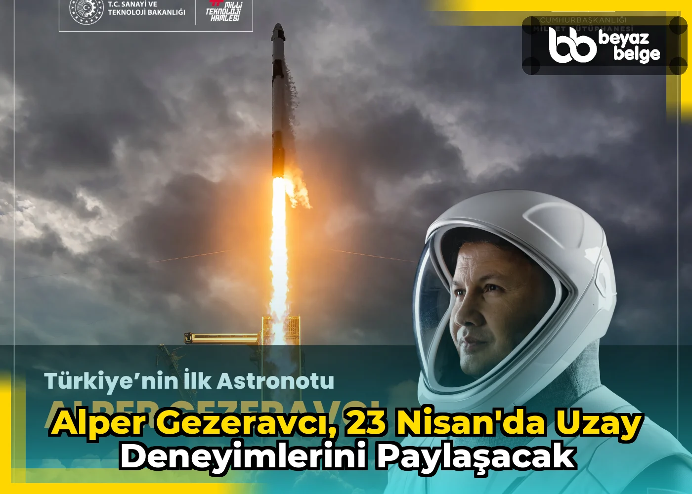 Alper Gezeravcı, 23 Nisan'da uzay deneyimlerini paylaşacak