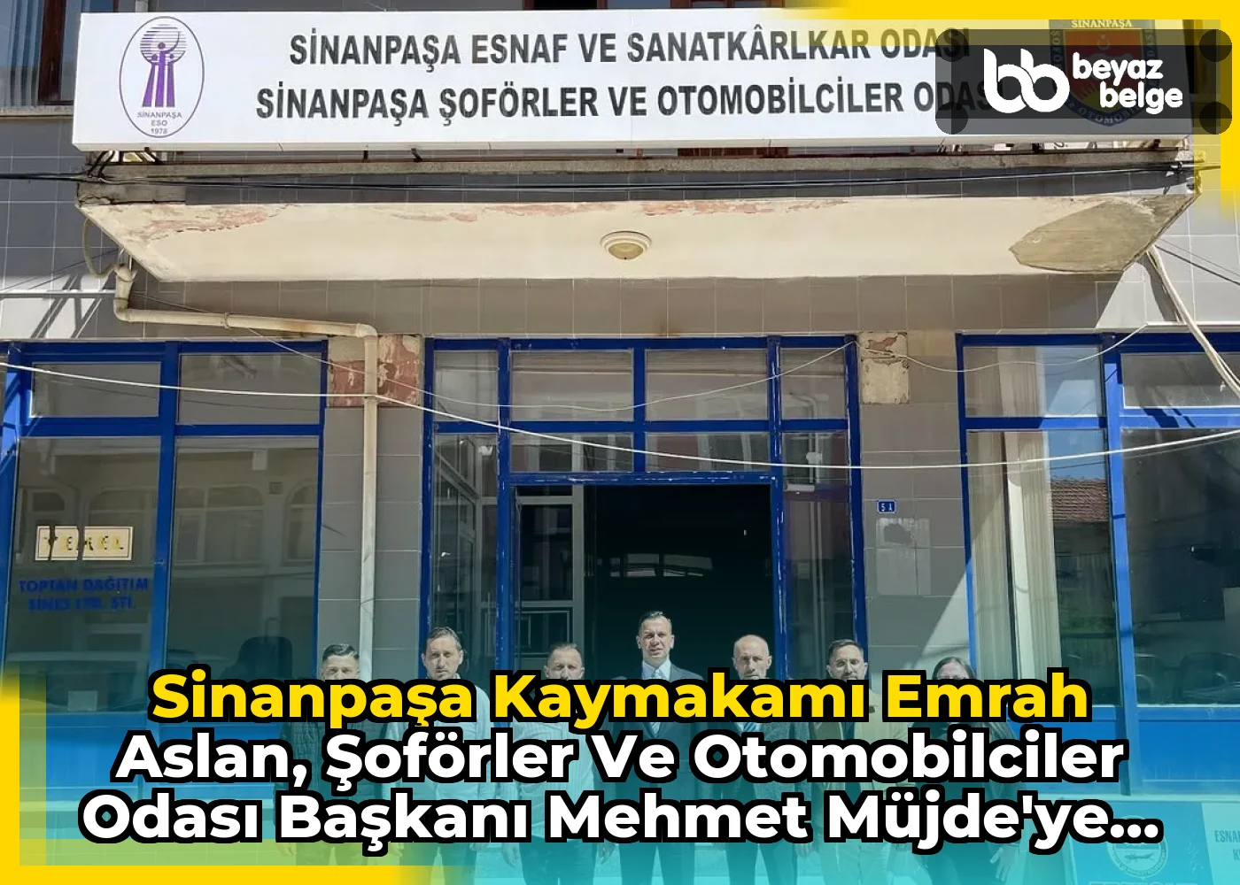 Sinanpaşa Kaymakamı Emrah Aslan, Şoförler ve Otomobilciler Odası Başkanı Mehmet Müjde'ye İade-i Ziyarette Bulundu