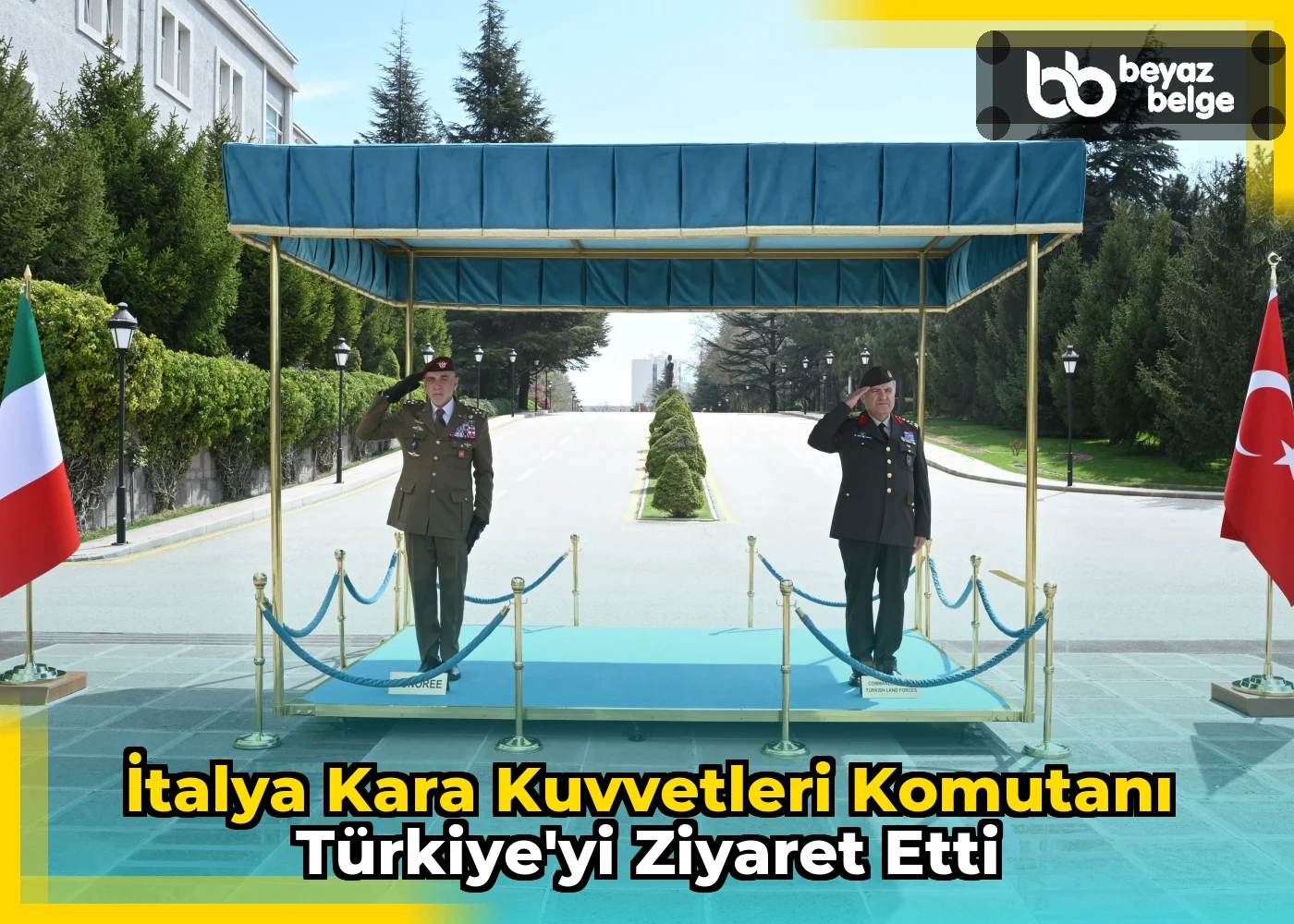 İtalya Kara Kuvvetleri Komutanı Türkiye'yi Ziyaret Etti