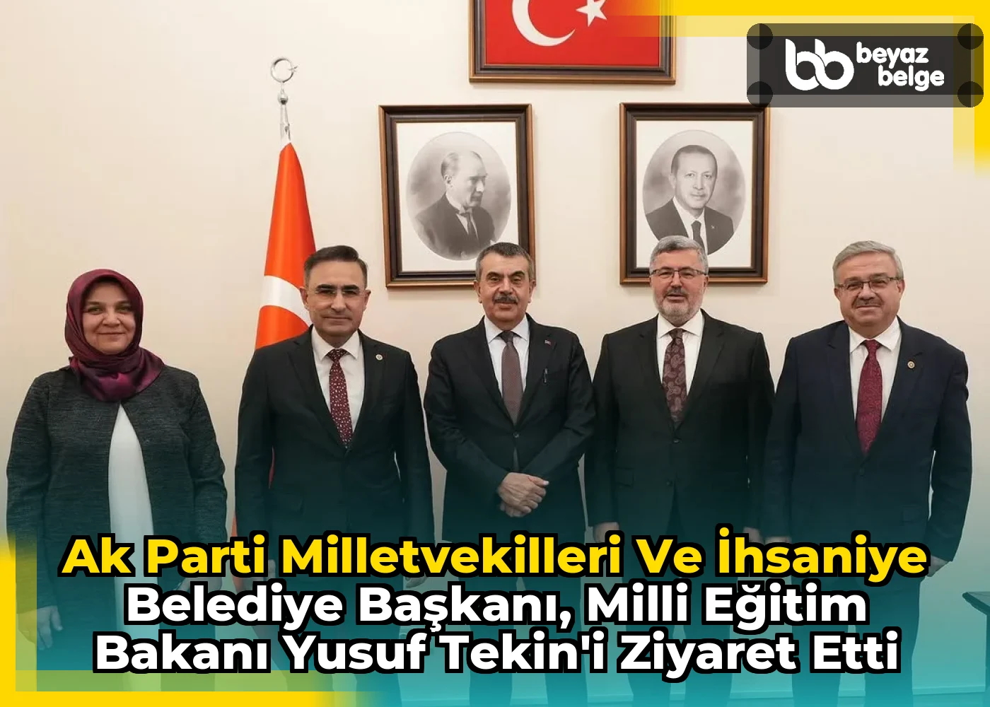 Ak Parti Milletvekilleri ve İhsaniye Belediye Başkanı, Milli Eğitim Bakanı Yusuf Tekin'i Ziyaret Etti