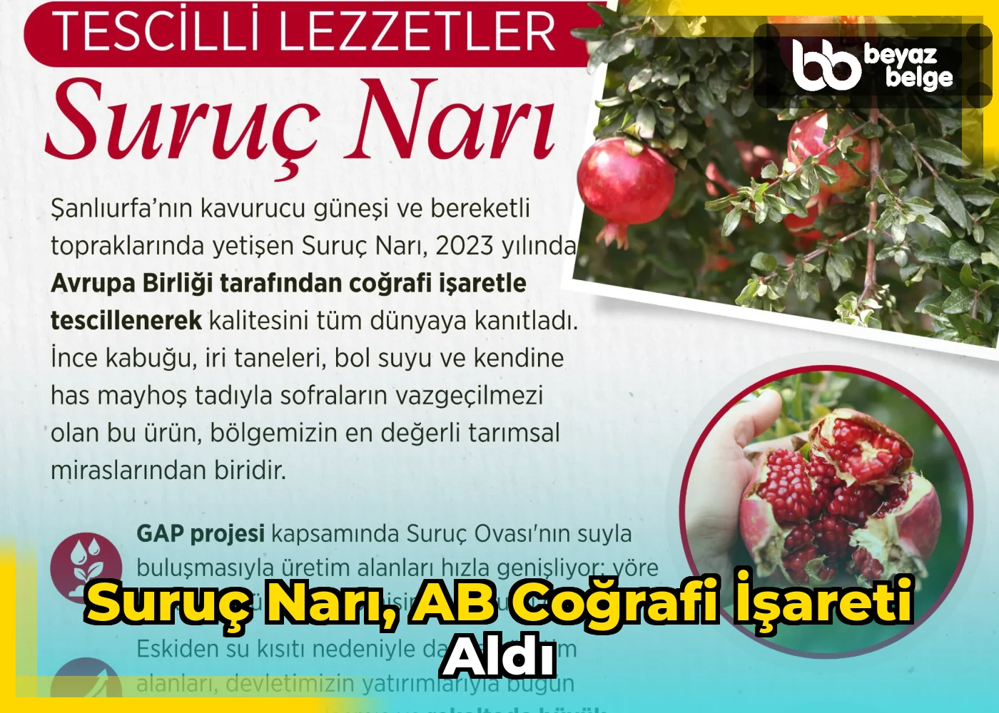 Suruç Narı, AB coğrafi işareti aldı