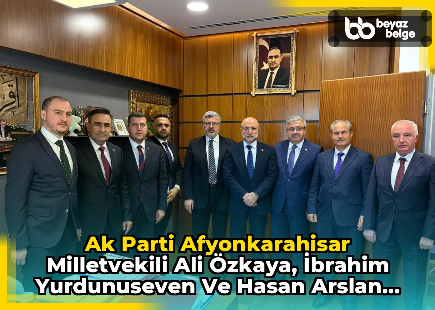 Ak Parti Afyonkarahisar Milletvekili Ali Özkaya, İbrahim Yurdunuseven ve Hasan Arslan ile Bir Araya Geldi