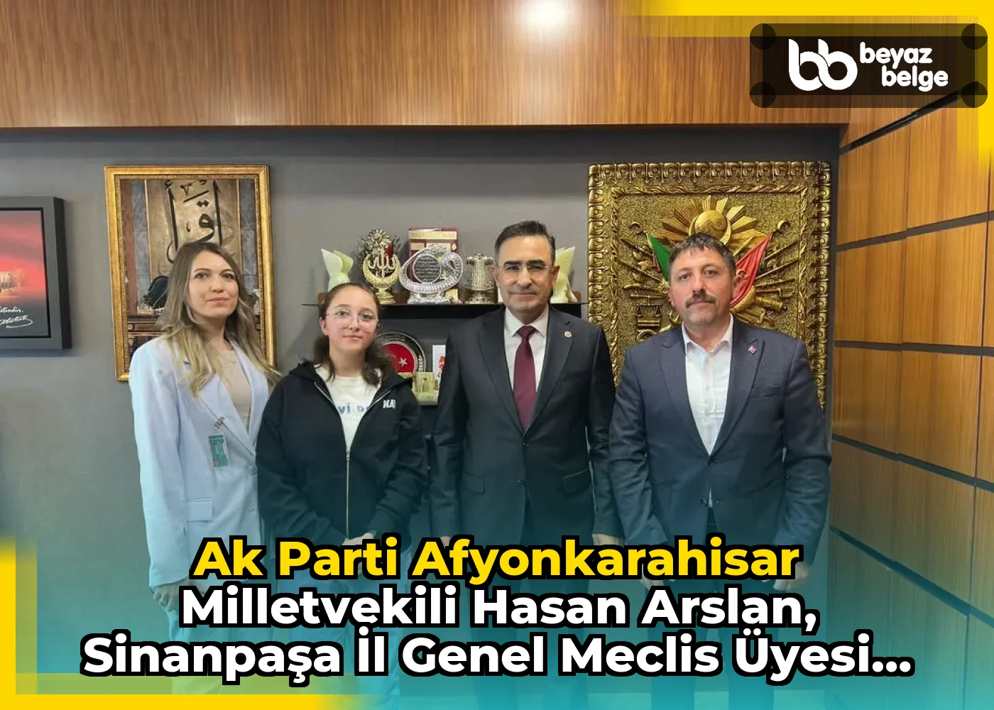 Ak Parti Afyonkarahisar Milletvekili Hasan Arslan, Sinanpaşa İl Genel Meclis Üyesi Özgür Kıvrak ve Ailesini Ağırladı