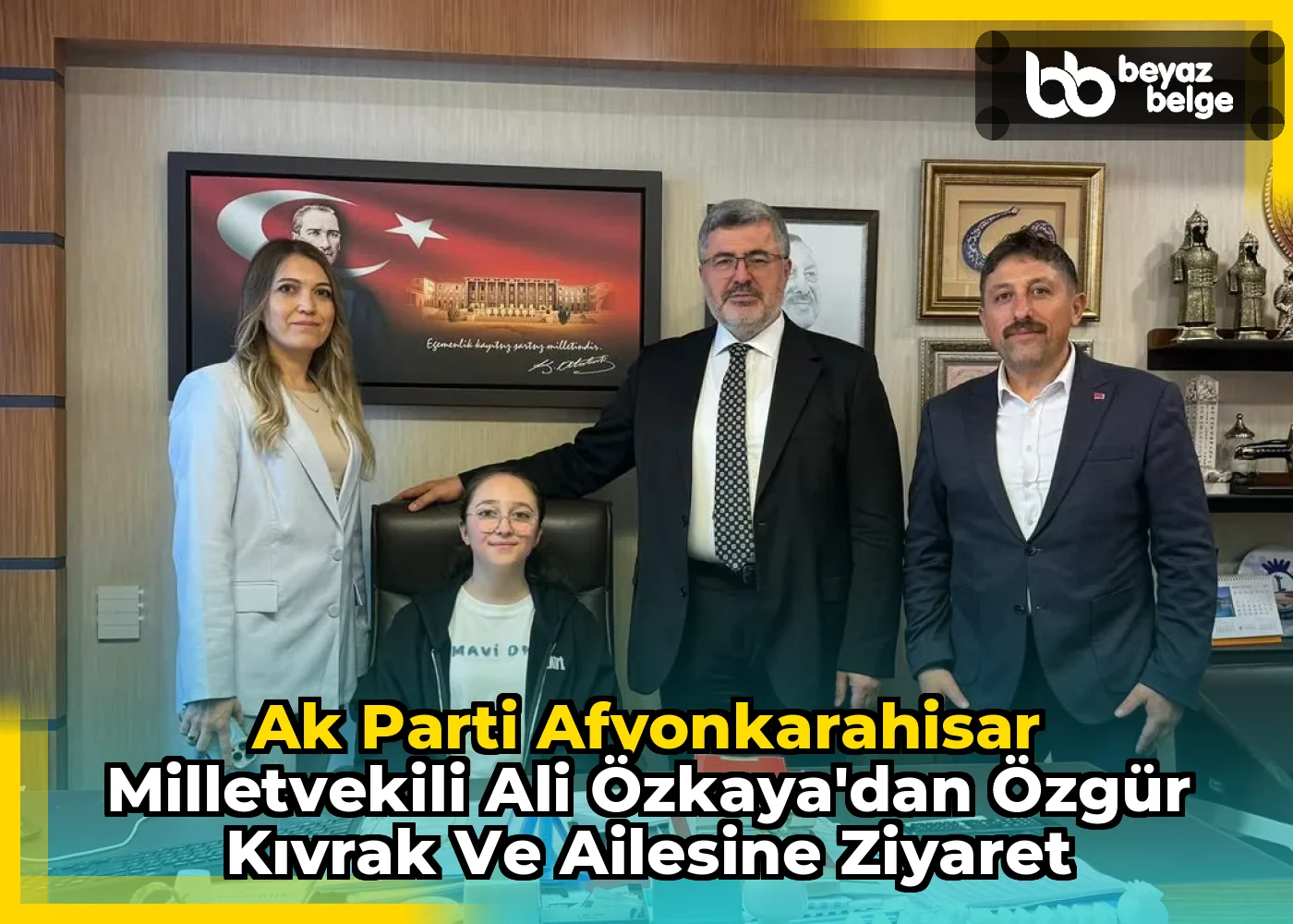 Ak Parti Afyonkarahisar Milletvekili Ali Özkaya'dan Özgür Kıvrak ve Ailesine Ziyaret