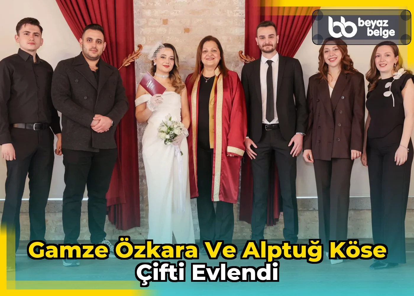 Gamze Özkara ve Alptuğ Köse Çifti Evlendi