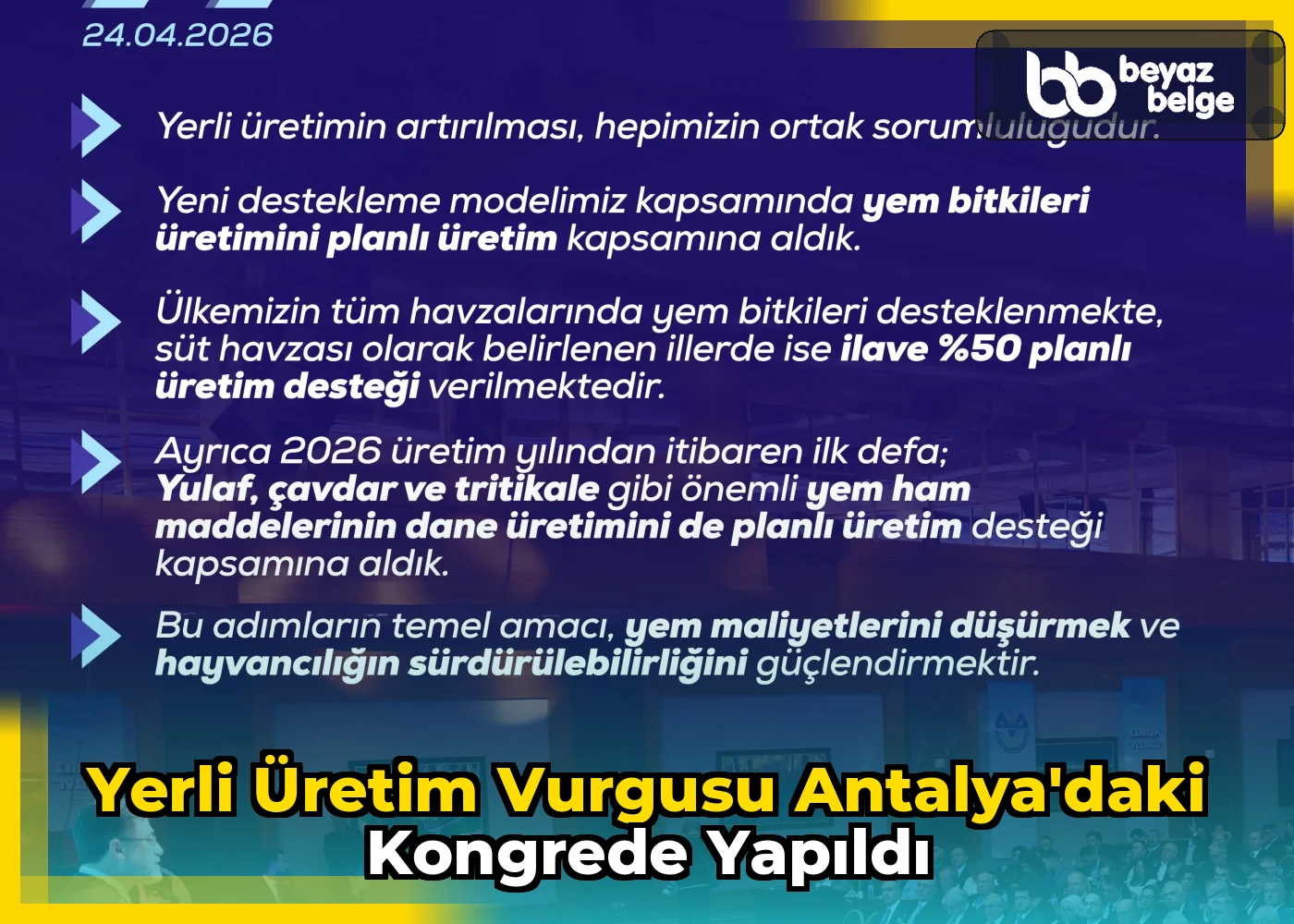 Yerli üretim vurgusu Antalya'daki kongrede yapıldı