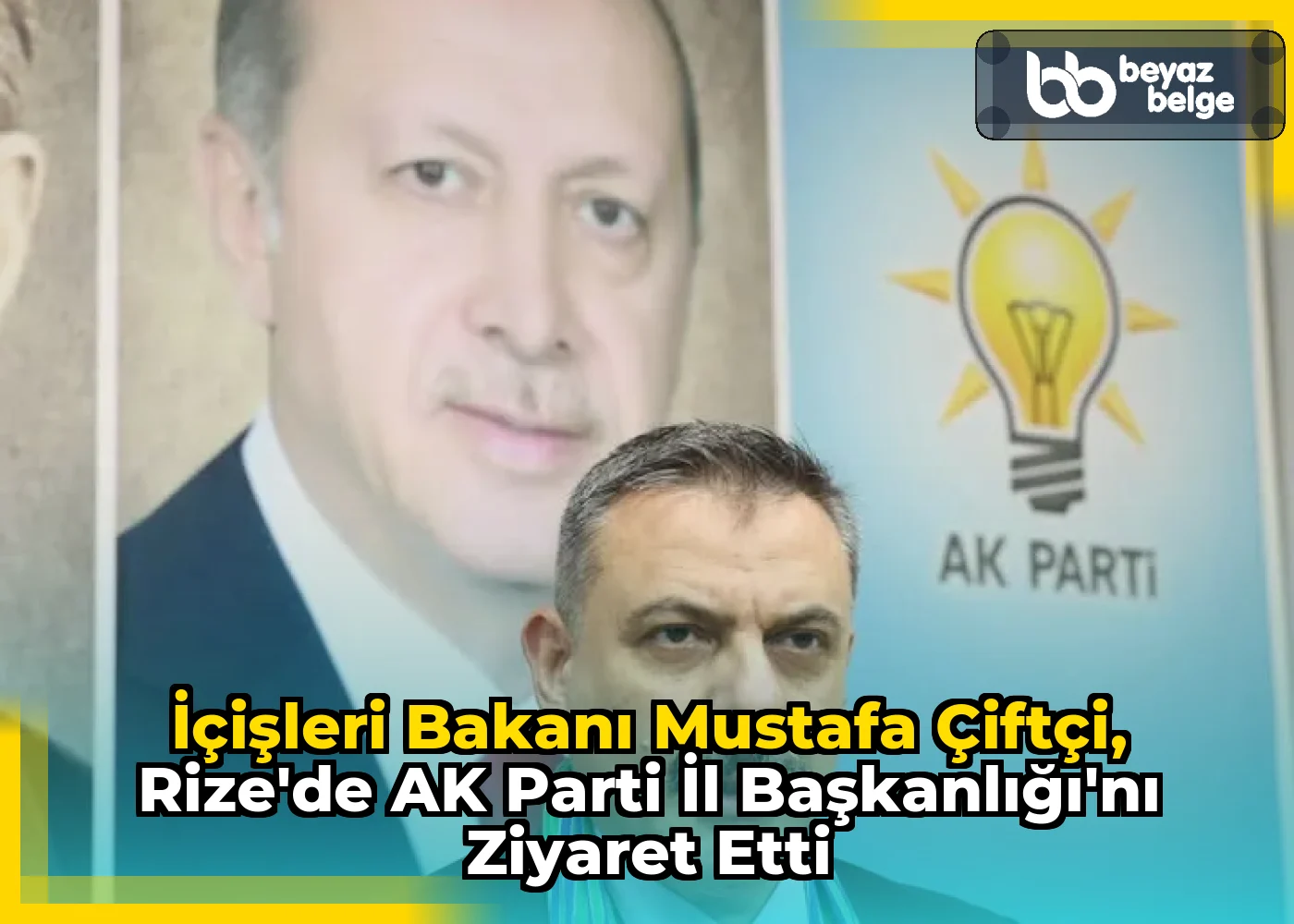 İçişleri Bakanı Mustafa Çiftçi, Rize'de AK Parti İl Başkanlığı'nı Ziyaret Etti