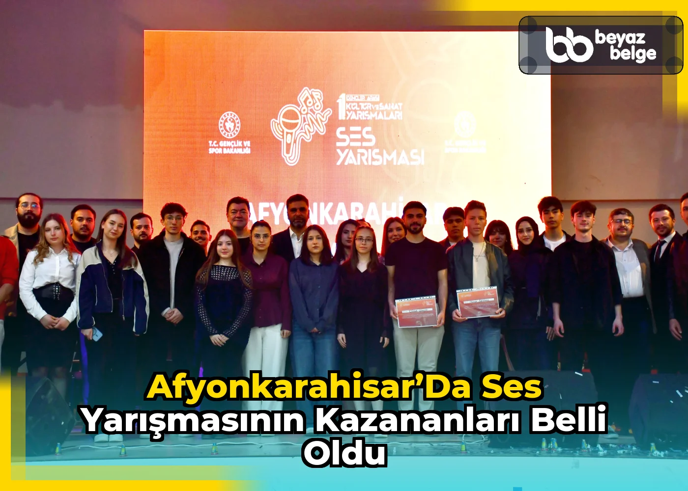 Afyonkarahisar’da Ses Yarışmasının Kazananları Belli Oldu