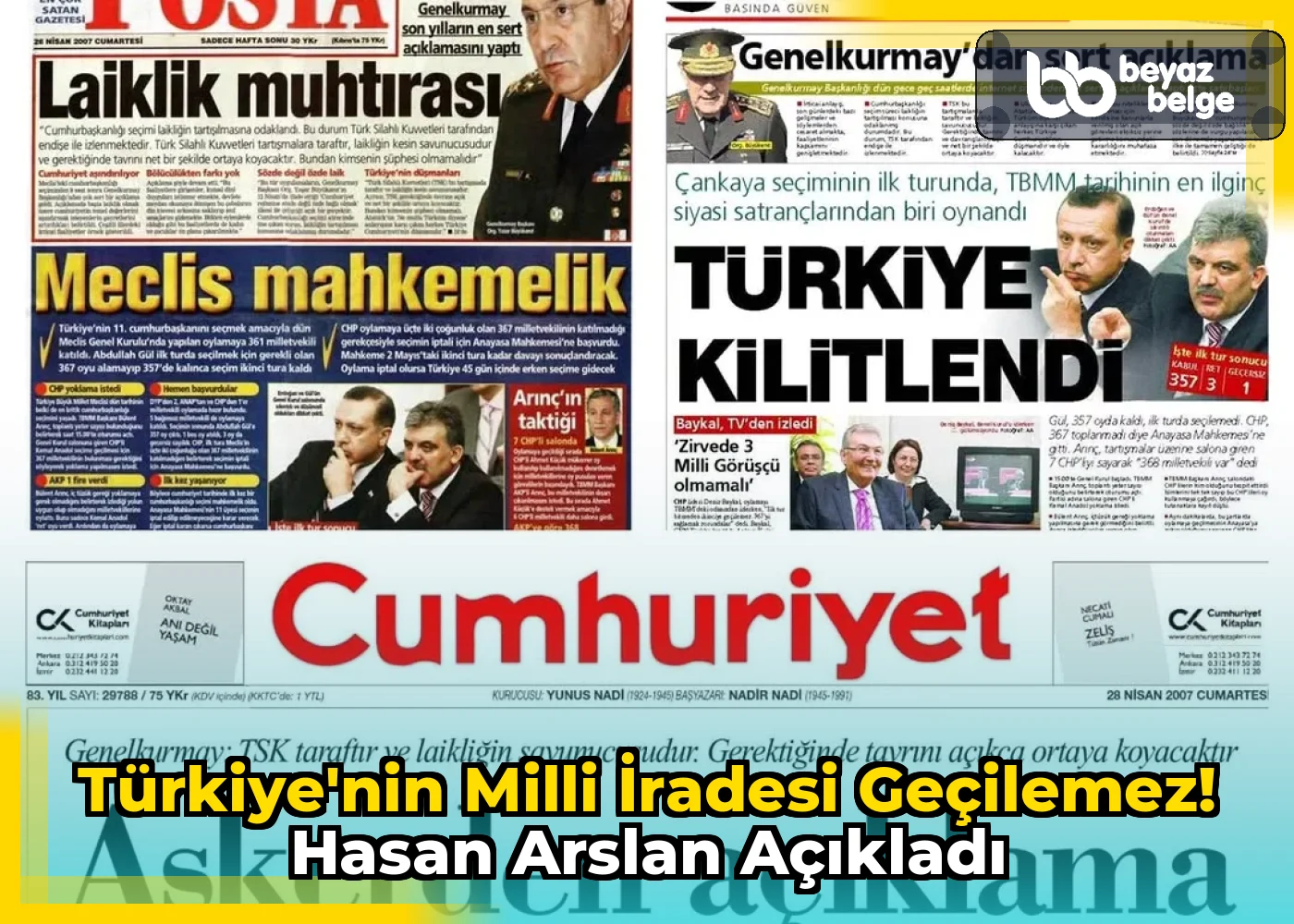 Türkiye'nin Milli İradesi Geçilemez! Hasan Arslan Açıkladı
