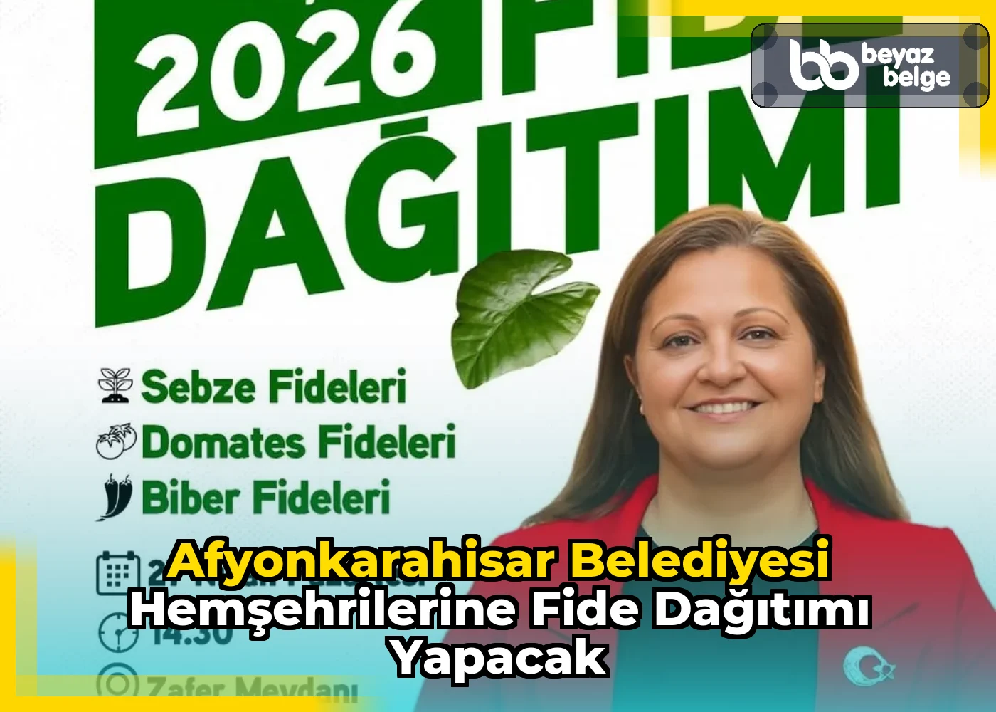 Afyonkarahisar Belediyesi Hemşehrilerine Fide Dağıtımı Yapacak