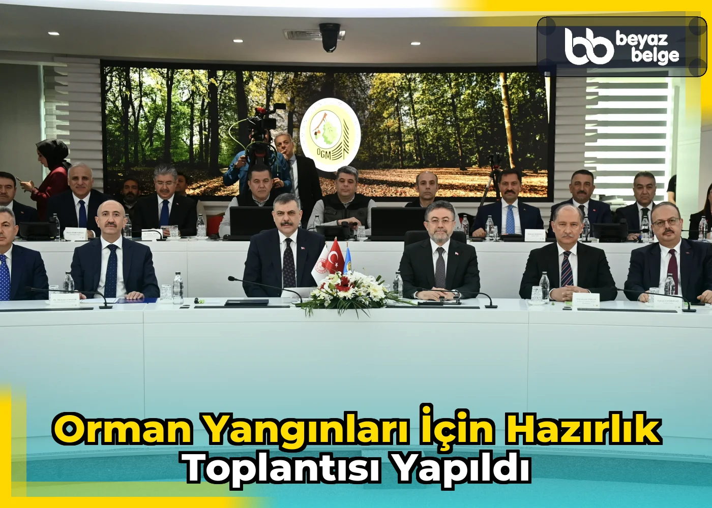 Orman yangınları için hazırlık toplantısı yapıldı
