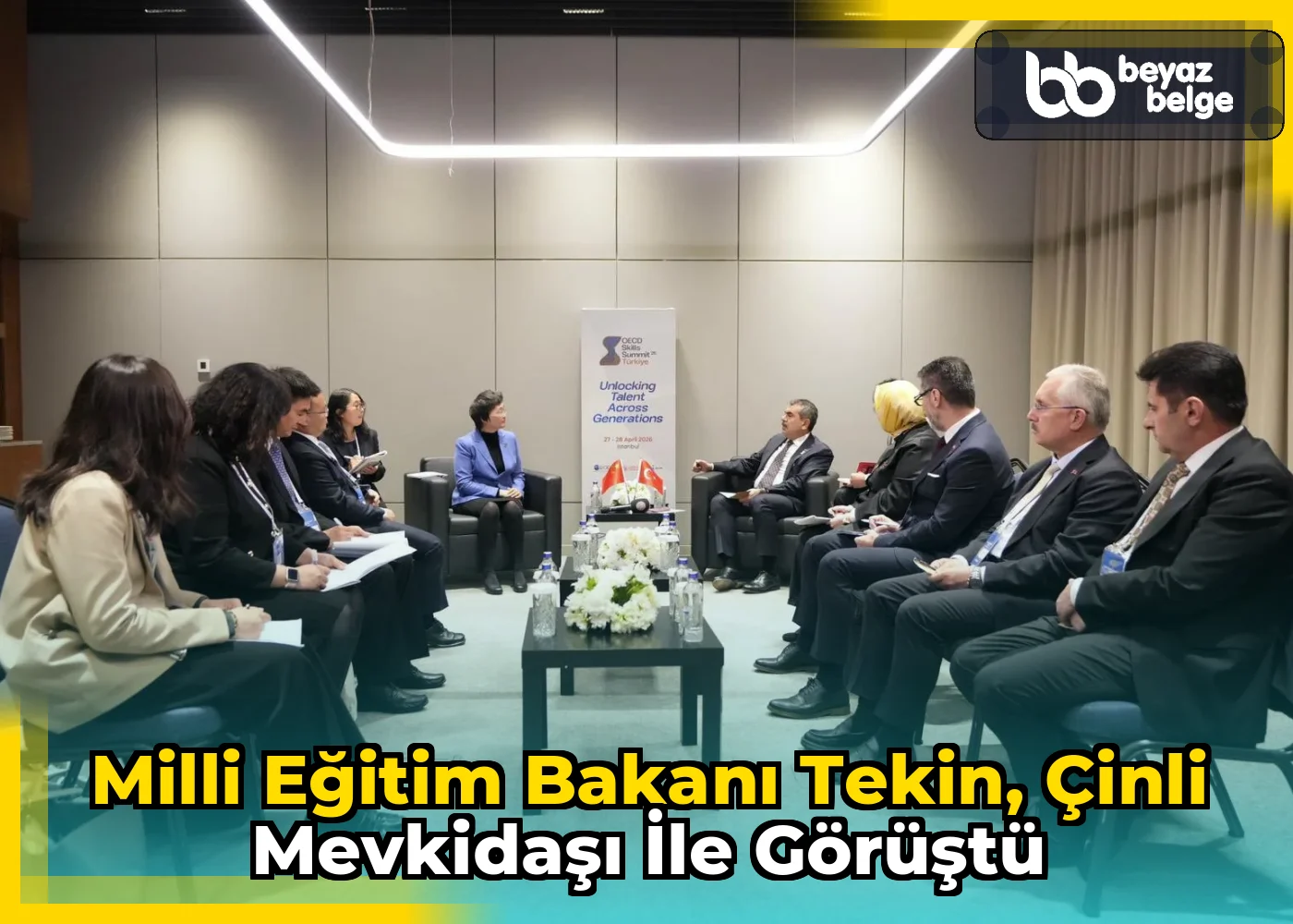 Milli Eğitim Bakanı Tekin, Çinli Mevkidaşı ile Görüştü