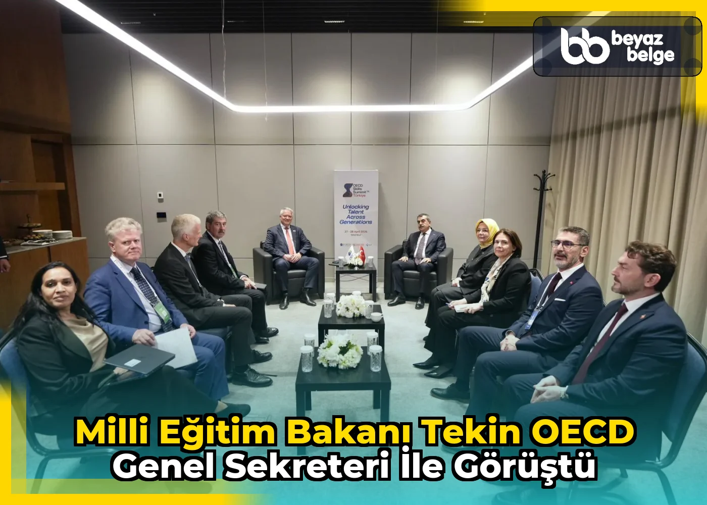 Milli Eğitim Bakanı Tekin OECD Genel Sekreteri ile görüştü