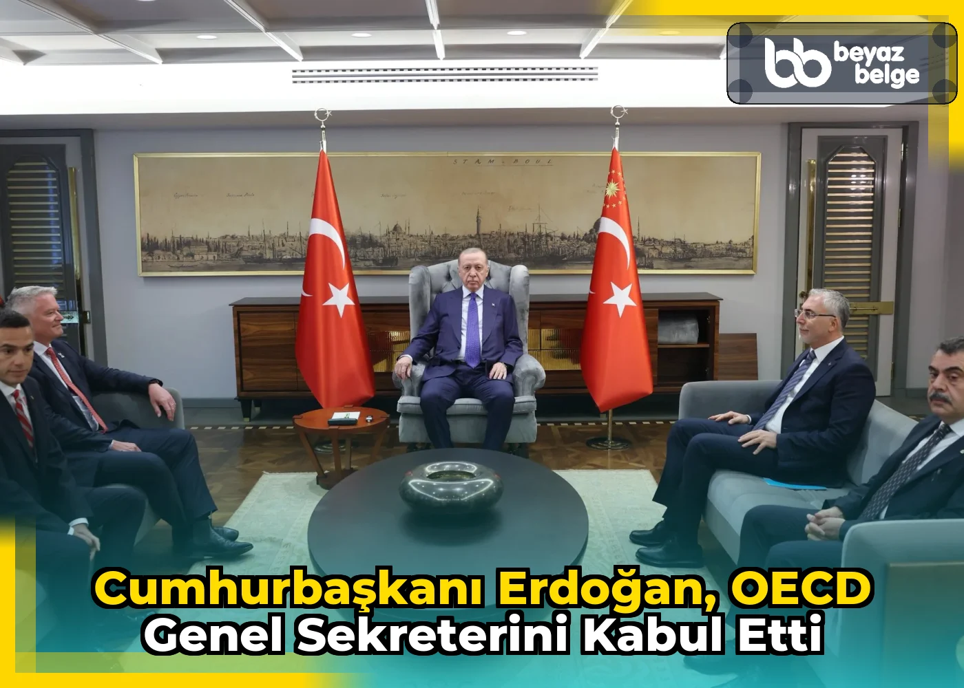 Cumhurbaşkanı Erdoğan, OECD Genel Sekreterini kabul etti