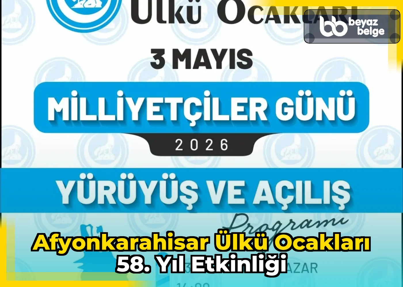 Afyonkarahisar Ülkü Ocakları 58. Yıl Etkinliği