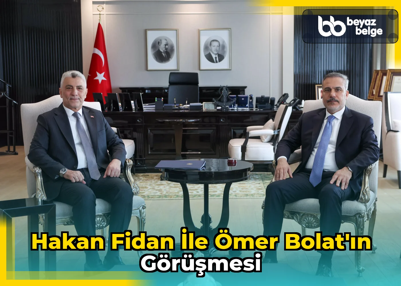 Hakan Fidan ile Ömer Bolat'ın görüşmesi