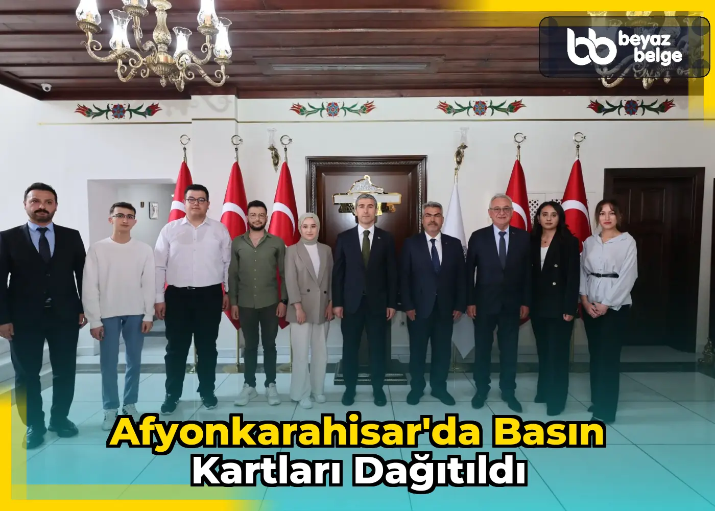 Afyonkarahisar'da Basın Kartları Dağıtıldı