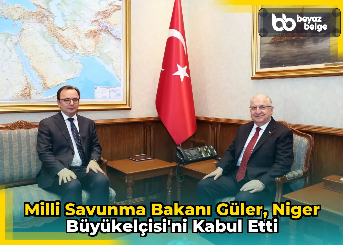 Milli Savunma Bakanı Güler, Niger Büyükelçisi'ni kabul etti