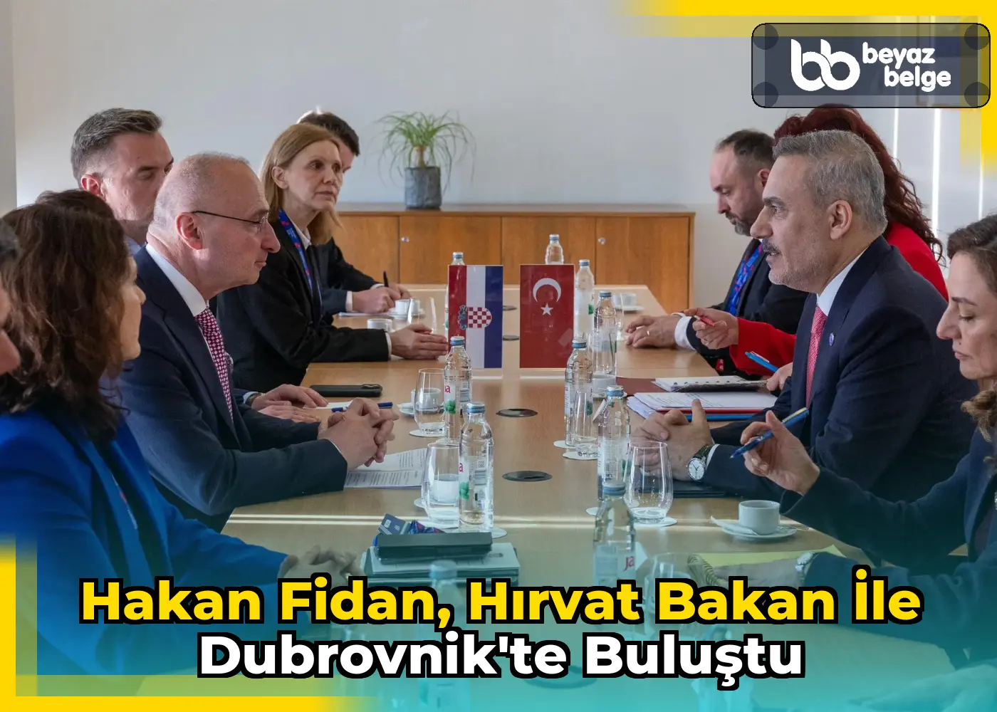 Hakan Fidan, Hırvat Bakan ile Dubrovnik'te buluştu