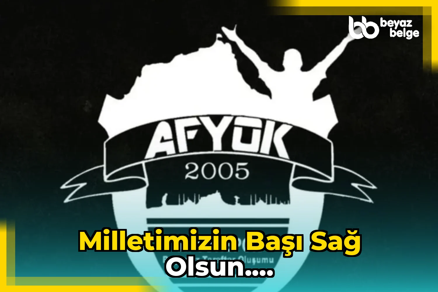 Milletimizin başı sağ olsun....