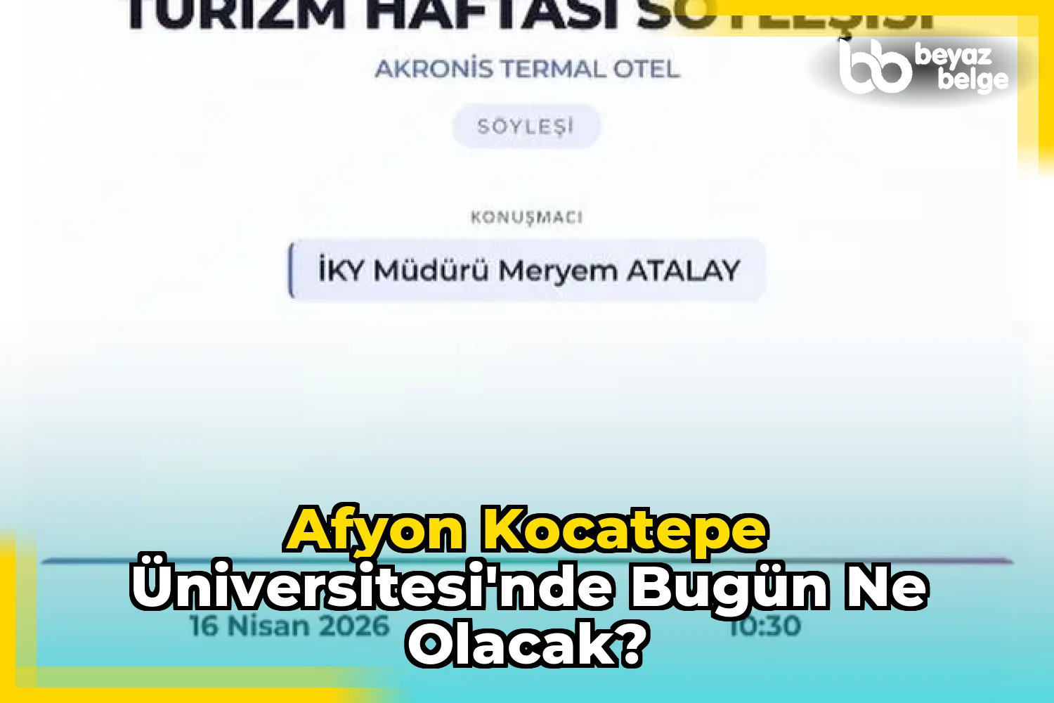Afyon Kocatepe Üniversitesi'nde Bugün Ne Olacak?