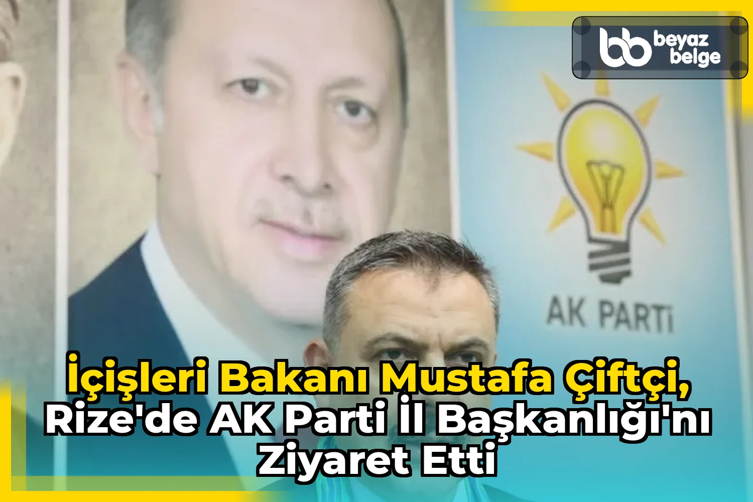 İçişleri Bakanı Mustafa Çiftçi, Rize'de AK Parti İl Başkanlığı'nı Ziyaret Etti