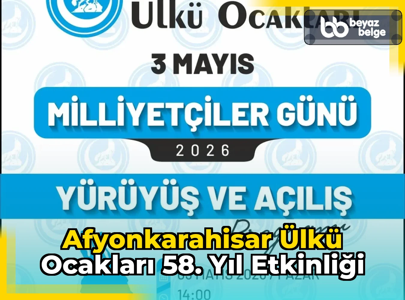 Afyonkarahisar Ülkü Ocakları 58. Yıl Etkinliği